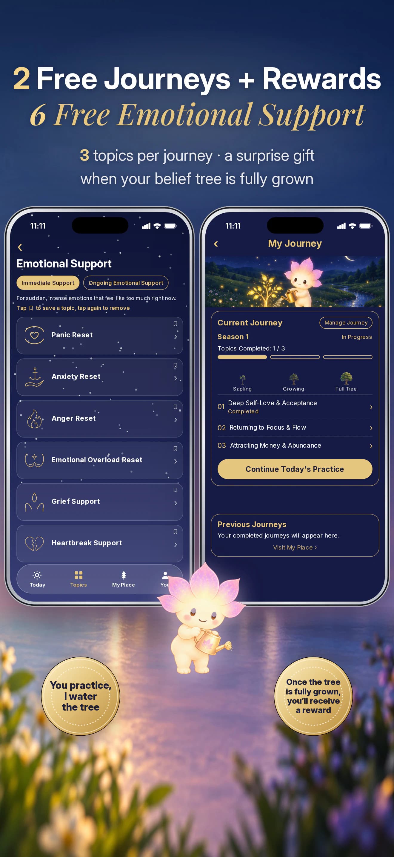 Guided journeys and support you can begin for free